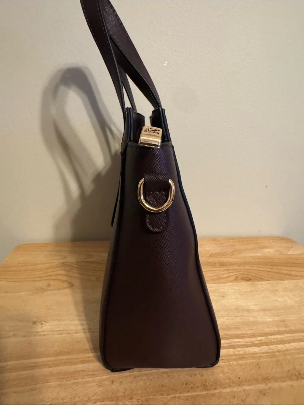 Montana West Coffee Satchel tote Saffiano crossbody bag